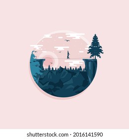 Mountain everest, t-shirt graphics, design, background for design.