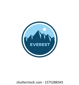 mountain everest vintage logo designs