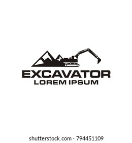 mountain excavator logo