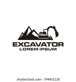 mountain excavator logo