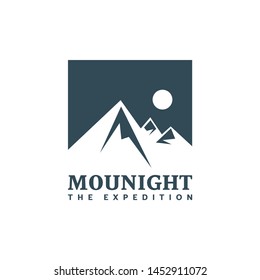 Mountain the expedition, explorer, logo, badge for your needs such mountaineering club logo, a new project, website, t-shirt, etc