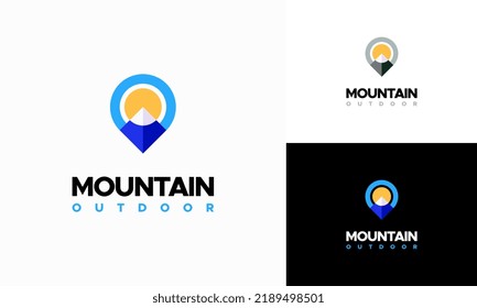 Mountain Expedition logo designs concept vector, Outdoor Adventure logo symbol icon