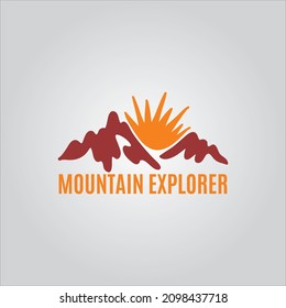 mountain expedition logo and mountain explorer logo