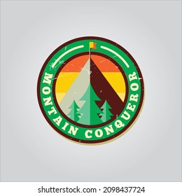 mountain expedition logo and mountain explorer logo