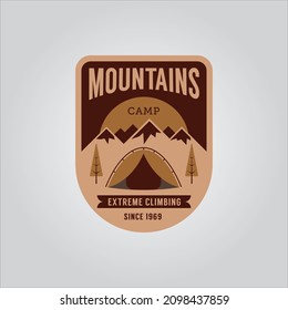 mountain expedition logo and mountain explorer logo