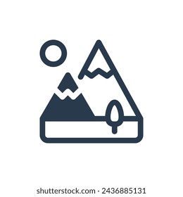 Equipo de exploración de montaña para aventureros Ilustración de iconos vectoriales