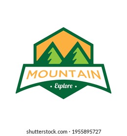 Mountain Explore Logo Design Element
