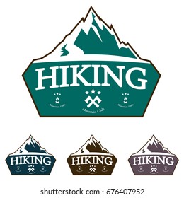 Mountain explorer adventure vintage logo badge