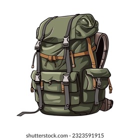 Mountain explorer backpack over white