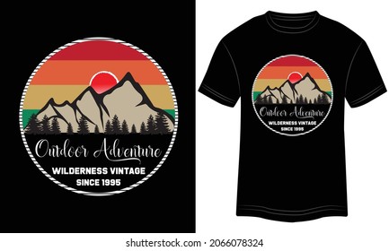 Mountain Explorer Outdoor Adventure, Wild Life Expedition, Wilderness Vintage, Wilderness Vintage, Explore The Great Outdoor Go Outside , Just Let Me Hunt And Nobody Gets Hunt, Vector Illustration, 