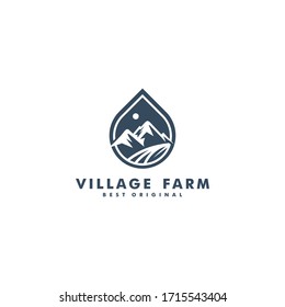 Design-Vektorillustration für das Bergbaulogo