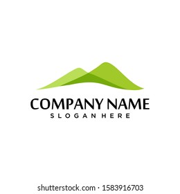 mountain field landscaping logo design