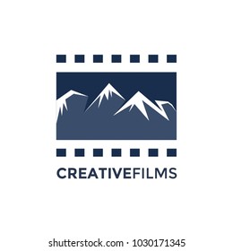 MOUNTAIN FILM CINEMA LOGO TEMPLATE
