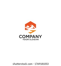 Mountain Finance Step Logomountain Logo Industrial Stock Vector ...