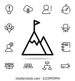 Mountain Flag icon. startups icons universal set for web and mobile on white background