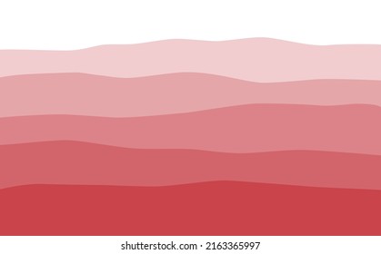 Mountain in fog, Chinese brush painting, vector illustration