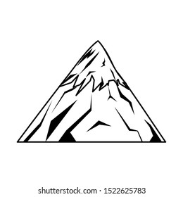 mountain fuji icon over white background, vector illustration