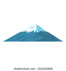mountain fuji icon over white background, vector illustration