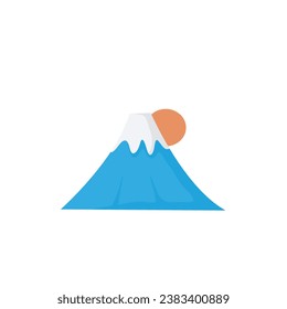 mountain fuji illustration, famous landmark International country landmark vector