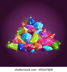 Mountain from gems