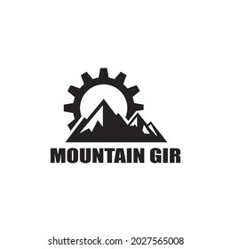 Mountain Gir Logo Design Overdrive Technology