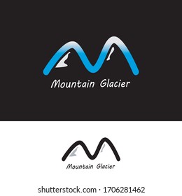 Mountain Glacier Logo M Type