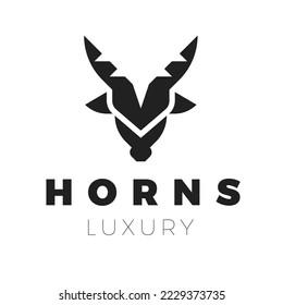 Mountain Goat Head Logo Template
