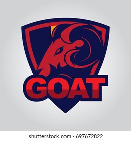 Mountain goat logo design template