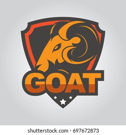Mountain goat logo design template