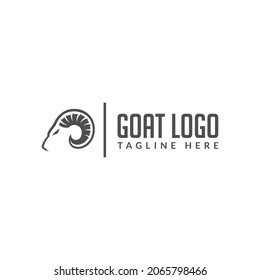 mountain goat logo design vector. logo template