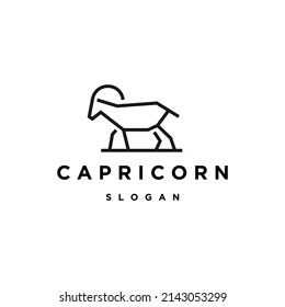 Mountain goat logo icon design template