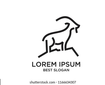 mountain goat logo icon designs