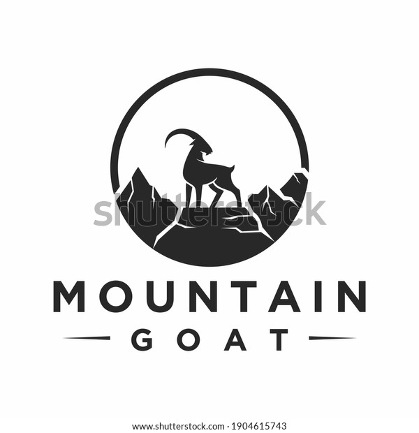 mountain goat logo, icon and\
template