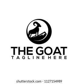 mountain goat logo template