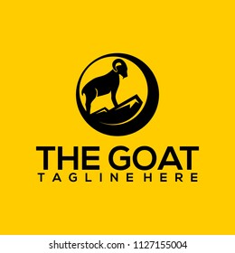 mountain goat logo template