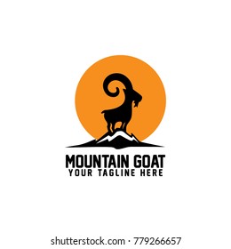 Mountain Goat Logo Vector