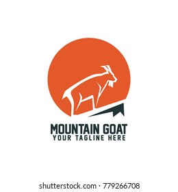 Mountain Goat Logo Vector