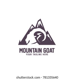 Mountain Goat Logo Vector