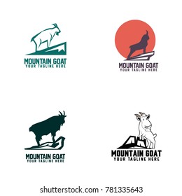 Mountain Goat Logo Vector