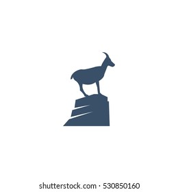 Mountain Goat Vector Logo Design Element