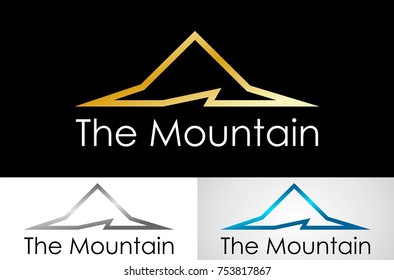 mountain gold logo design
