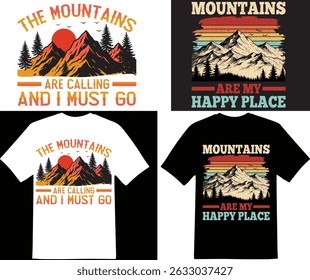 Mountain graphic design for mountain lover. Adventure graphic design. Mountain t-shirt design. Outdoor graphic design. 