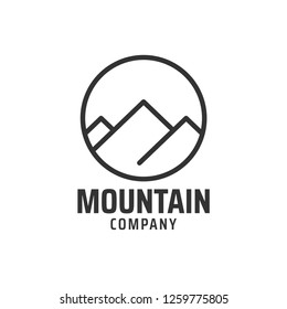 Mountain graphic design template vector illustration isolated
