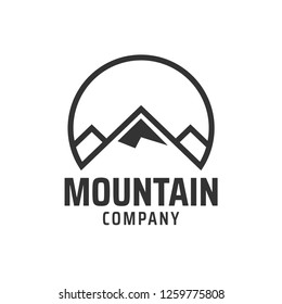 Mountain graphic design template vector illustration isolated