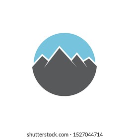 Mountain graphic design template vector isolated illustration