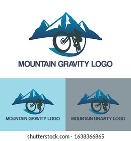 Mountain Gravity Logo- Modern Unique Logo