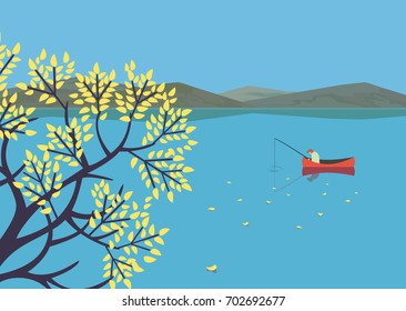 Boat And Mountains Stock Vectors Images Vector Art Shutterstock