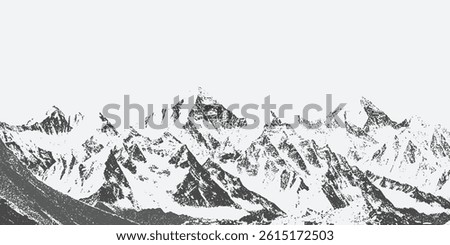 A mountain with a halftone stipple effect for a grunge punk Y2K collage design, with a brutalist noisy vintage photocopy background with a mound
