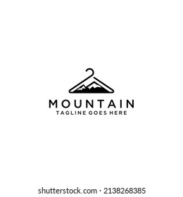 Mountain and hanger fashion logo sign design