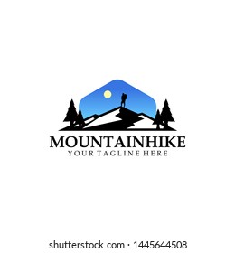 Mountain Hike Logo Design Template
